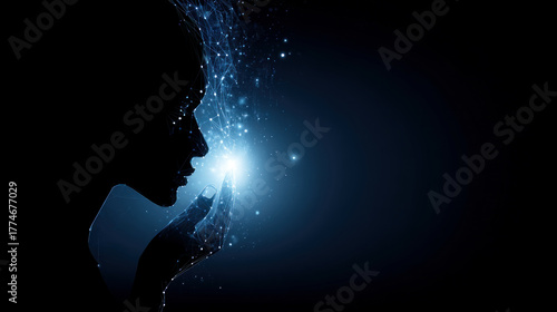 Conceptual image of artificial intelligence taking over global systems Automation of generation and training of artificial intelligence technology machines, AI