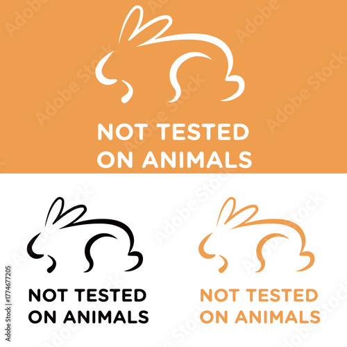 Cruelty free symbol showing no animal testing for cosmetic products used