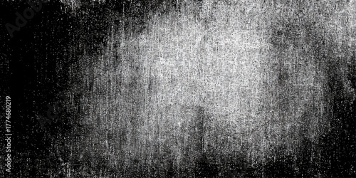 Black and white grunge texture background with vertical distressed lines and rough surface for abstract vintage design.