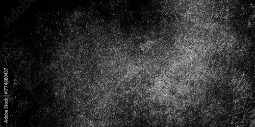 Grunge monochrome textured background with rough surface and faded vignette effect for abstract or vintage design.