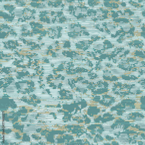 Grunge Wallart Style Abstract StripesVector Leopard Skin Seamless Pattern, surface, all over print animal skin grunge art, womenswear top, bottom, fashionable trendy new style wrapping paper 