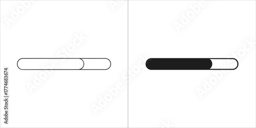 Loading bar icon, indicating progress and waiting