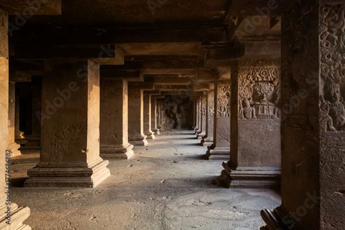 Fototapete Ellora Caves near Aurangabad, India