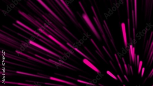 Hot Pink Motion Lights Effect – Glowing Neon Energy Streaks with Bright Abstract Plasma Trails
