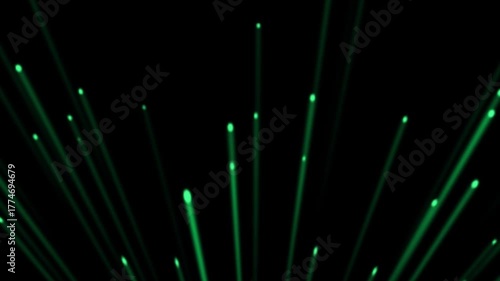 Emerald Neon Motion Lights – Glowing Green Energy Trails with Futuristic Plasma Streaks and Abstract Light Flow Design