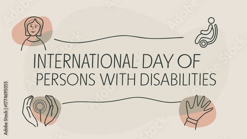 International Day of Persons with Disabilities Awareness Poster Design – Inclusion, Equality, and Accessibility Concept