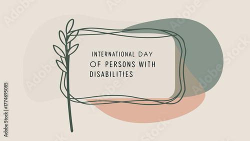 International Day of Persons with Disabilities Awareness Poster Design – Inclusion, Equality, and Accessibility Concept