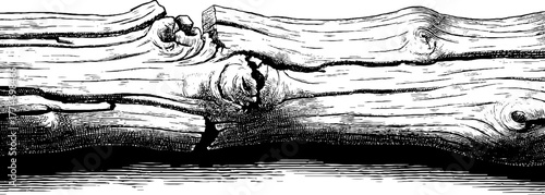 Engraved seamless texture of irregular hatch lines in vintage woodcut design for backgrounds