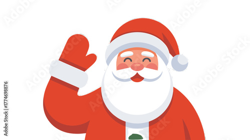 Cheerful Santa Claus with a Warm Greeting.