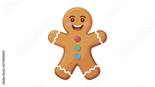 A delightful gingerbread man.