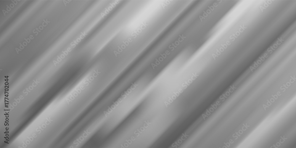 Fototapeta premium Modern aluminum grey sheet with reflection. Platinum and titanium illustration design abstract