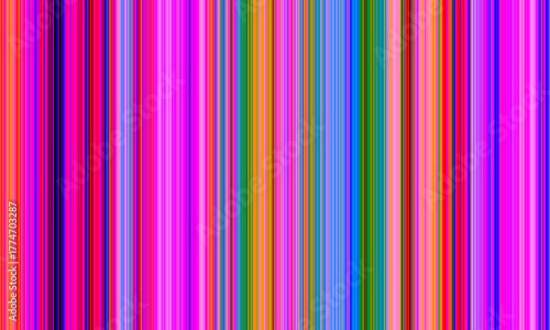Bright, vertical stripes in varied colors blend together, forming a lively and colorful background. The grainy texture adds a unique character, making it visually engaging