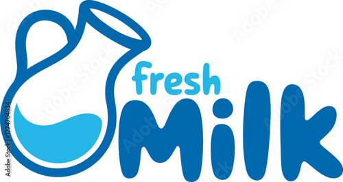 Fresh Milk Jug Logo