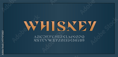 Exquisite alphabet serif decorative font