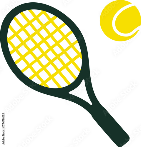 Logo for a tennis club.