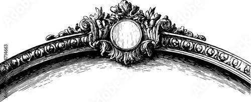 Vintage decorative architectural frames for design projects