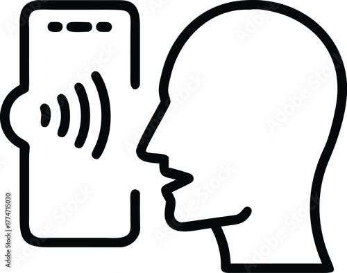 Voice to Text Prompt Illustration for Speech Conversion