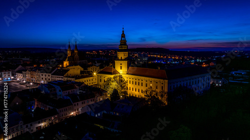 Fototapeta Naklejka Na Ścianę i Meble -  Kroměříž castle at night