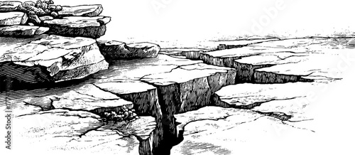 Engraved marble surface patterns with veined marble and diagonal cracks for elegant design