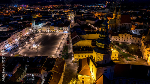 Fototapeta Naklejka Na Ścianę i Meble -  Kroměříž castle at night