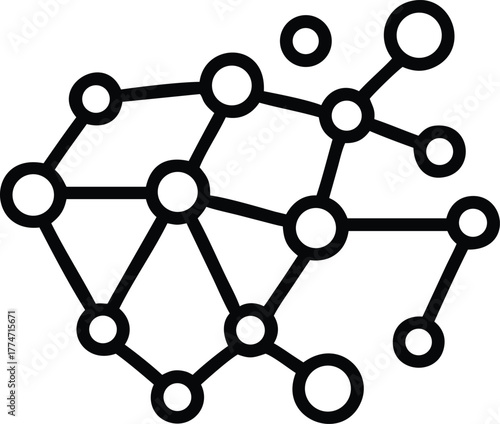 Neural Network Thinking Illustration for Deep Learning Concept