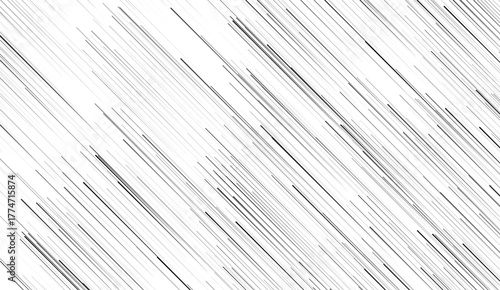 Modern dynamic horizontal speed lines background, Anime style lines background, Speed ​​lines in comic book frame, Black and white manga superhero motion layout