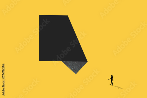 Business secret revealing. concept of challenge, success and opportunity