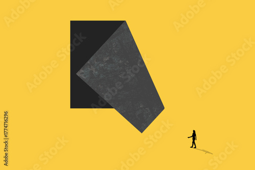 Business secret revealing. concept of challenge, success and opportunity