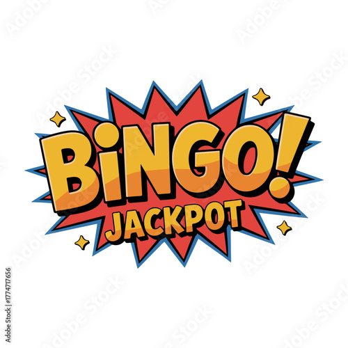 bingo text cartoon comic bubble