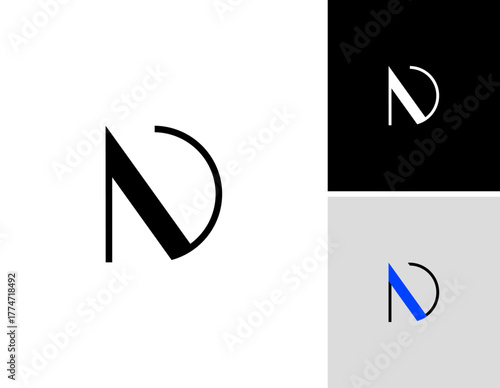 Cyberpunk letter D, digital font cyber alphabet, vector illustration 10EPS