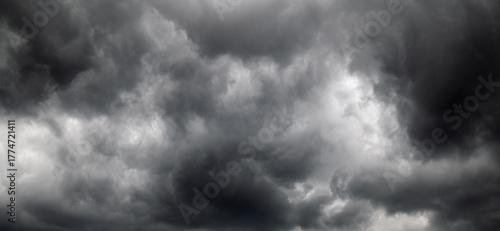 dark clouds storm lightning with stormy, rainy, dramatic