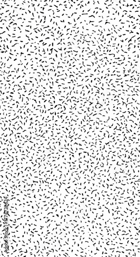 Abstract black dash pattern on white background creates a dynamic and modern texture perfect for design projects