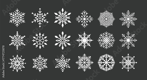 seamless pattern with snowflakes