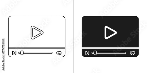 Two speech bubble icons representing seller and merchant communication, one in outline and one in solid black