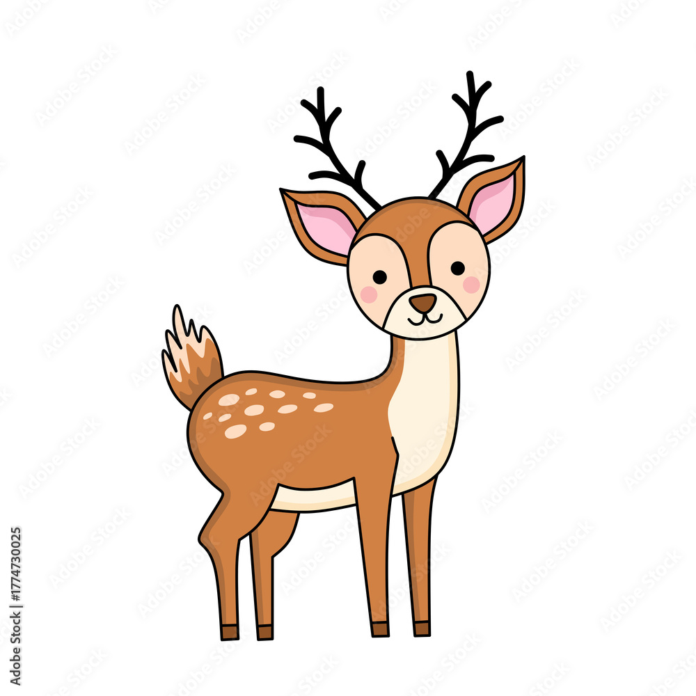 Fototapeta premium deer vector illustration