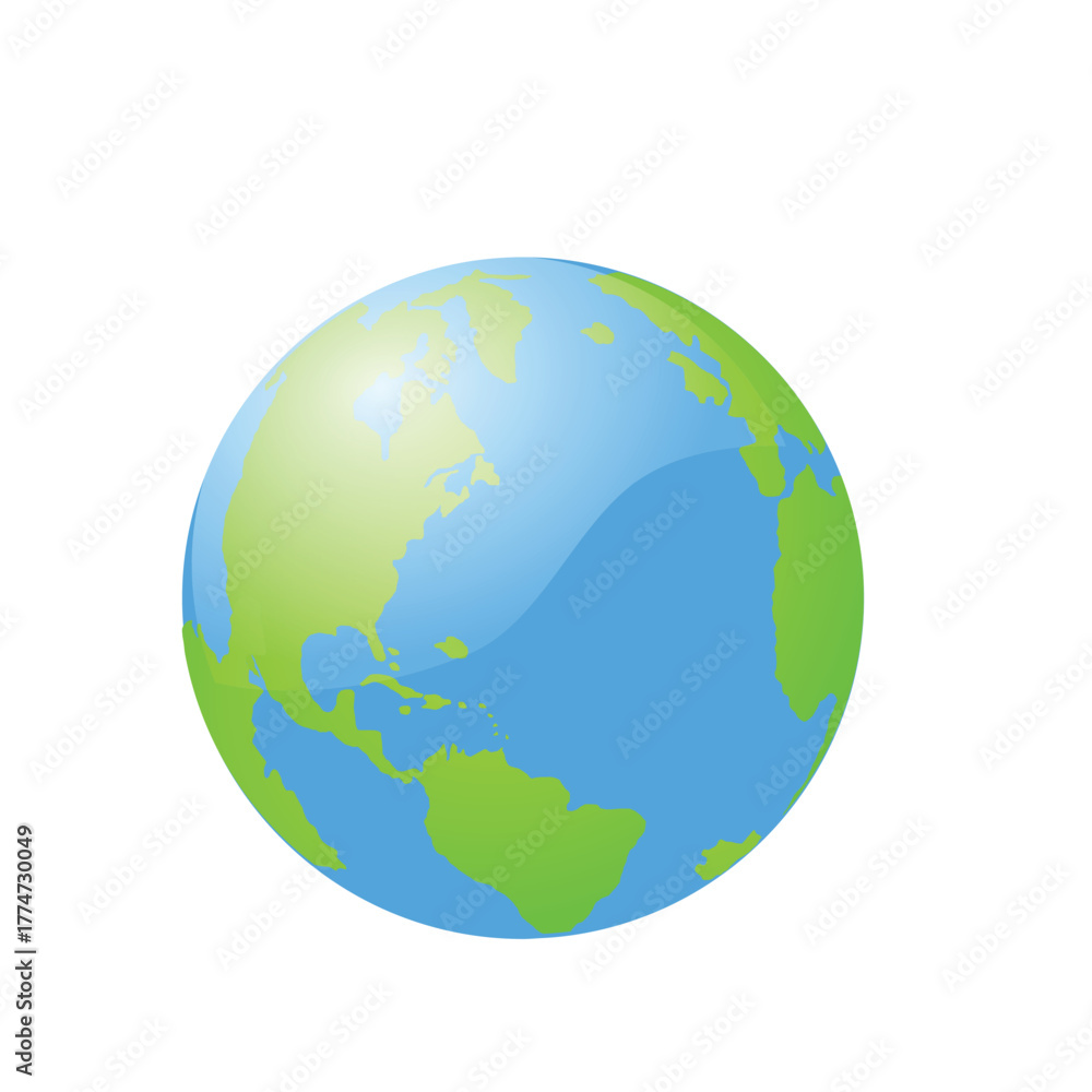 Naklejka premium earth globe vector illustration