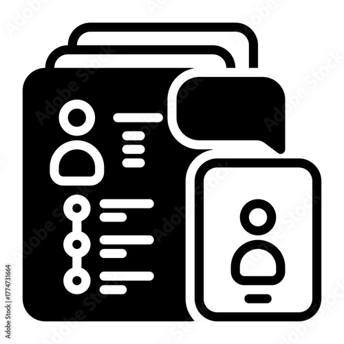 plane icon, glyph icon style