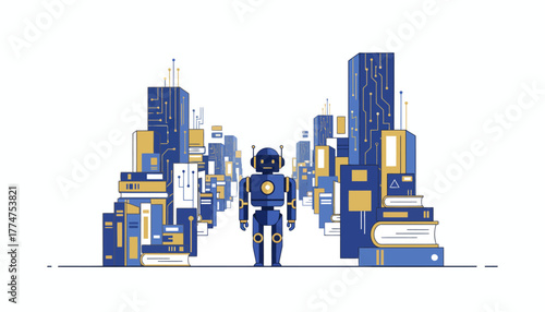 Artificial Intelligence Robot in a Knowledge Cityscape: Blending Books, Learning, and Future Technology