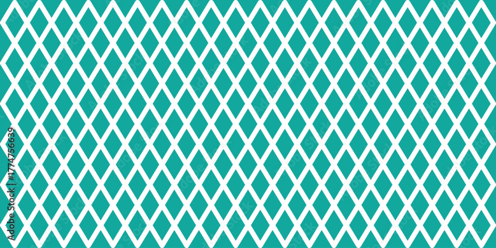 Naklejka premium Diamond seamless background pattern vector in black outline. Diagonal lines grid texture.