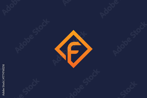 letter f with logo icon design vector template