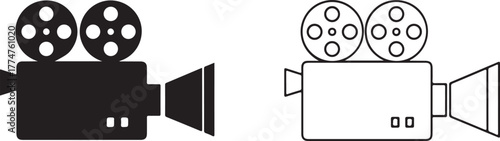 Vintage film projector reel camera movie camera cinema