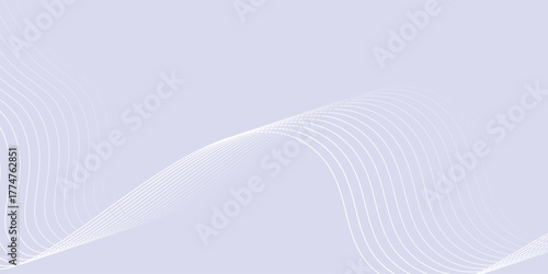 Abstract grey background with dynamic glowing wavy lines. vector eps10