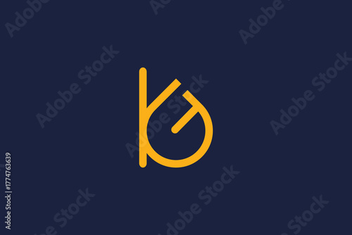 Letter kt Logo Icon Design Vector Template