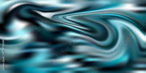 Abstract Blue Swirl Background With Turquoise And Navy Tones For Design And Tech Projects vector design.