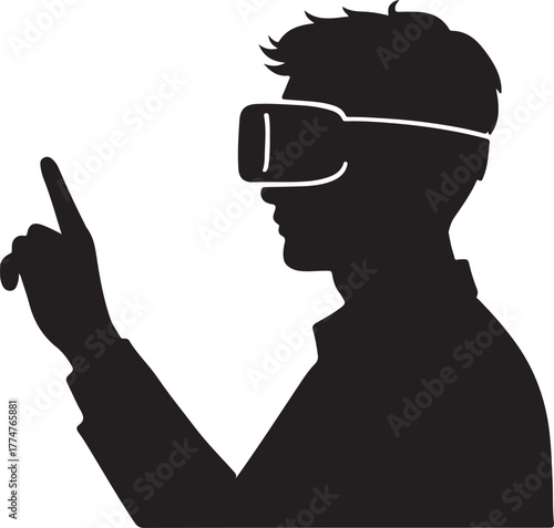 Modern Virtual Reality Concept Art – Innovative Digital Lifestyle Illustration