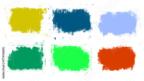 set of watercolor splashes