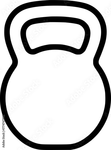 Kettlebell sign, symbol, vector, art