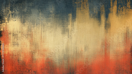 Grunge Textured Ink, colorful painting wall. Abstract brown orange and blue color stain wall background.