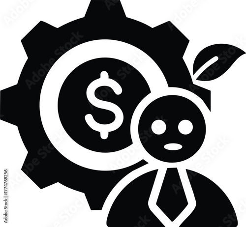 yin yang symbol with black background