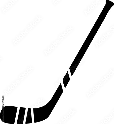 hockey stick silhouette vector illustration